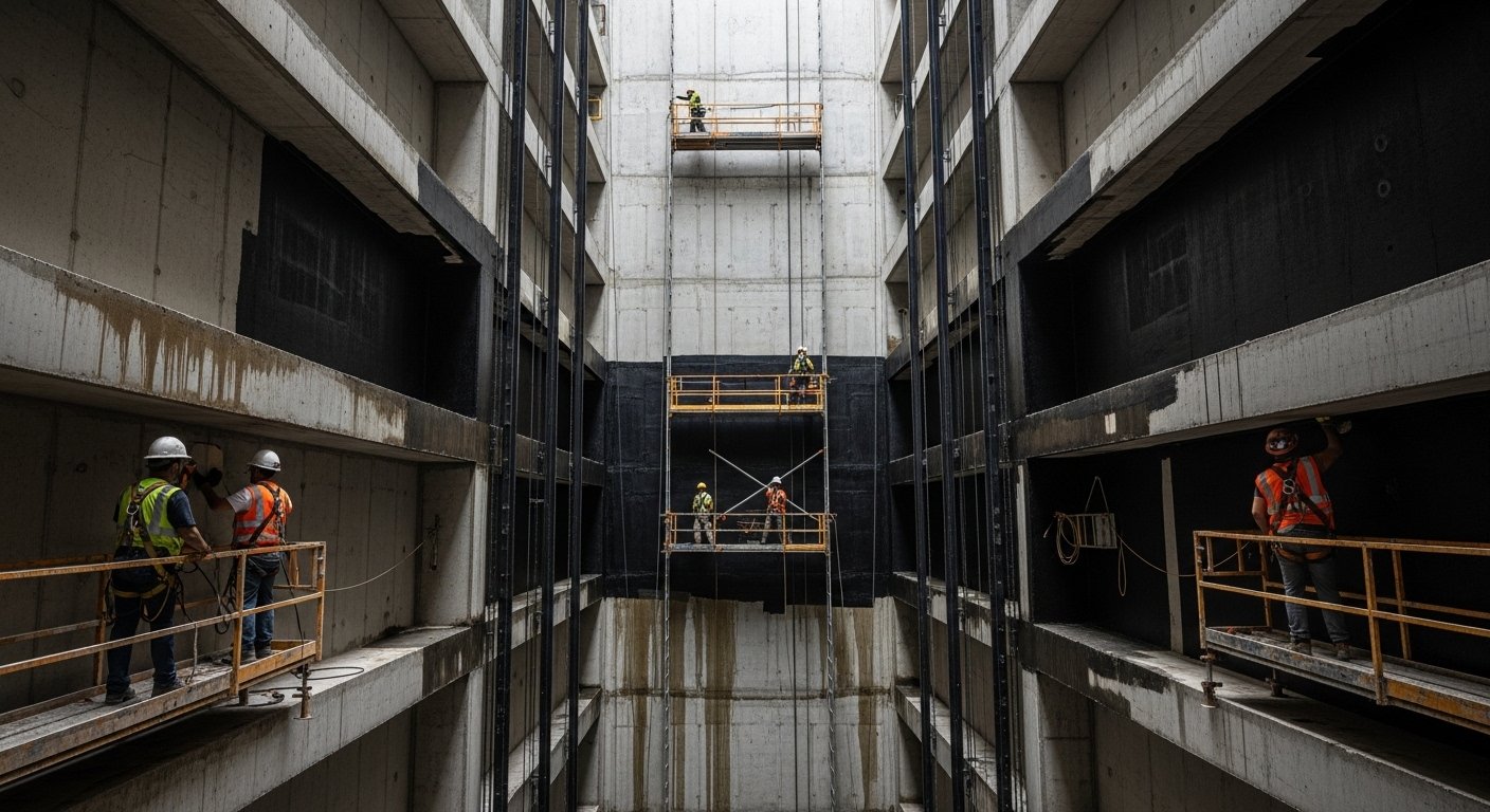 Asansör Boşluğu Su Yalıtımı: Yapıların Göz Ardı Edilen Kritik Noktası